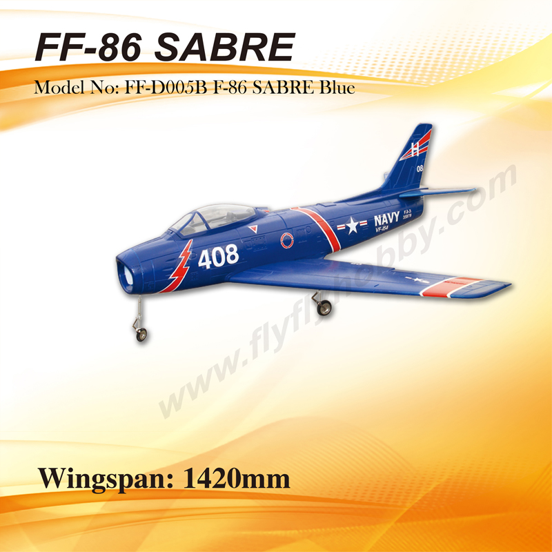 F86 Blue_Kit w/motor &Electric retract landing gear